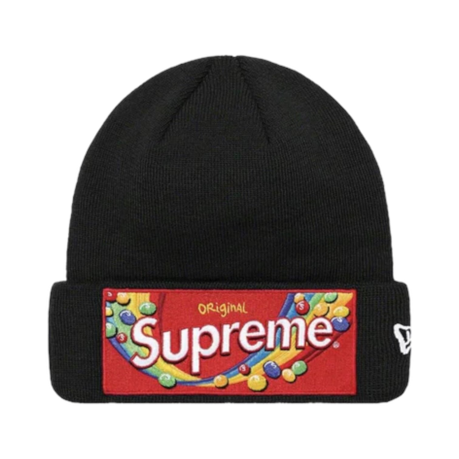 SUPREME X SKITTLES NEW ERA BEANIE BLACK FW21