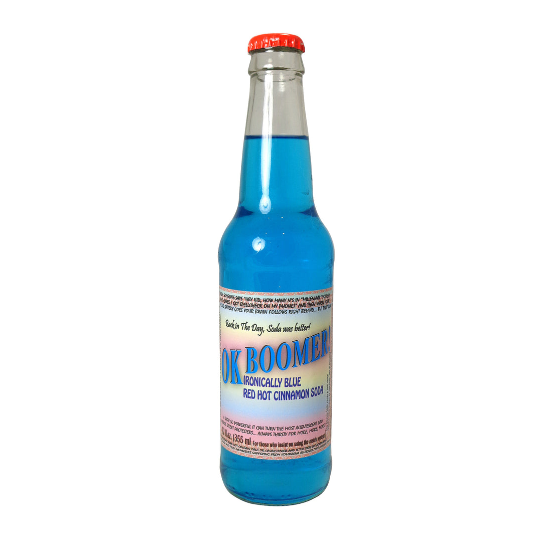 Real Soda - OK Boomer Ironically Blue Red Hot Cinnamon Soda (USA)