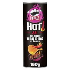 pringles hot scary bbq ribs flavour