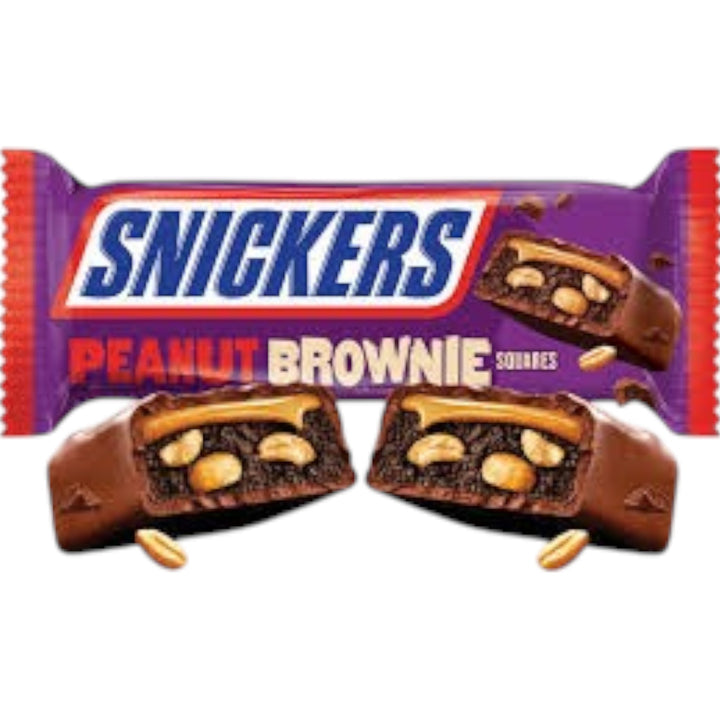 Snickers Peanut Brownie Square