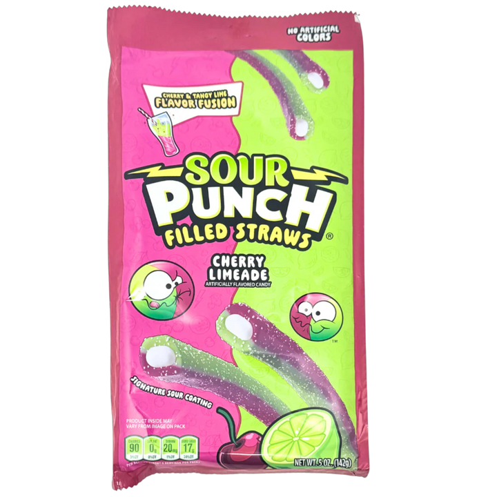 Sour Punch Filled Straws
