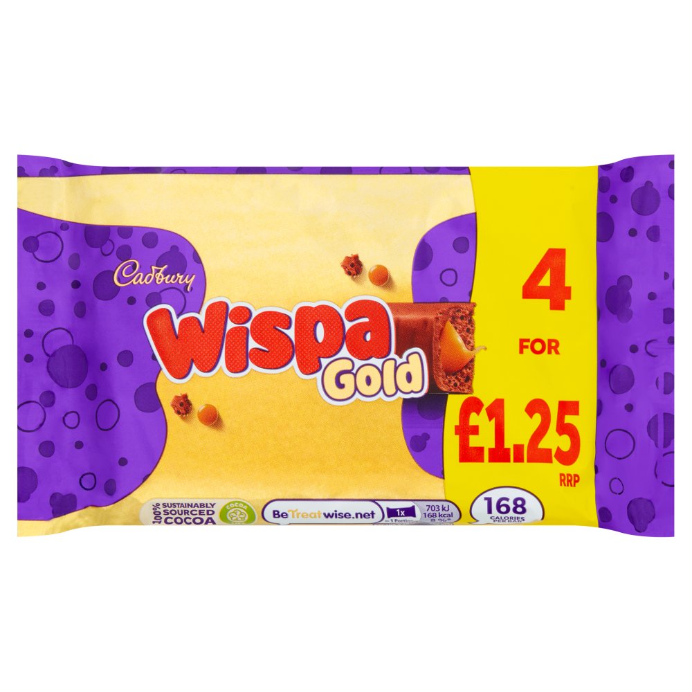 Cadbury Wispa Gold 4 pack UK
