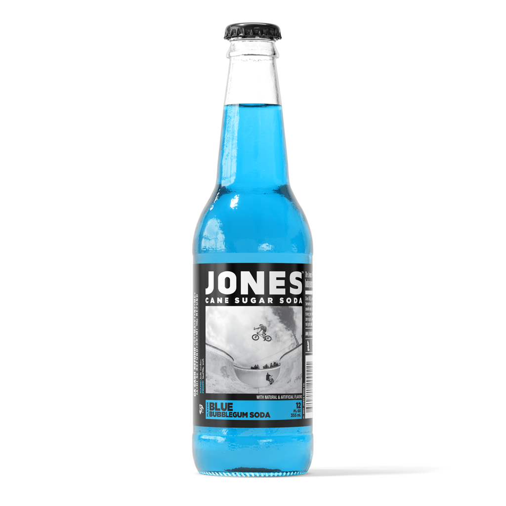 Jones Blue Bubble gum  Soda