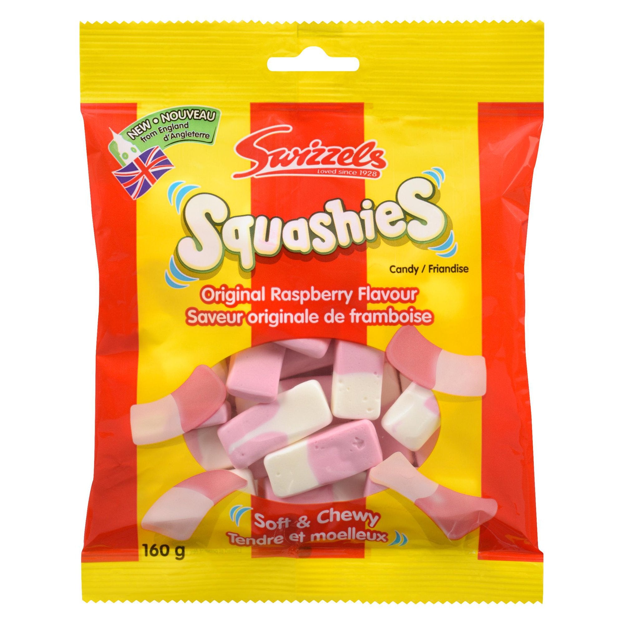 REGAL SQUASHIES ORIG RASPBERRY SOFT & CHEWY CANDY 160g – YEG EXOTIC