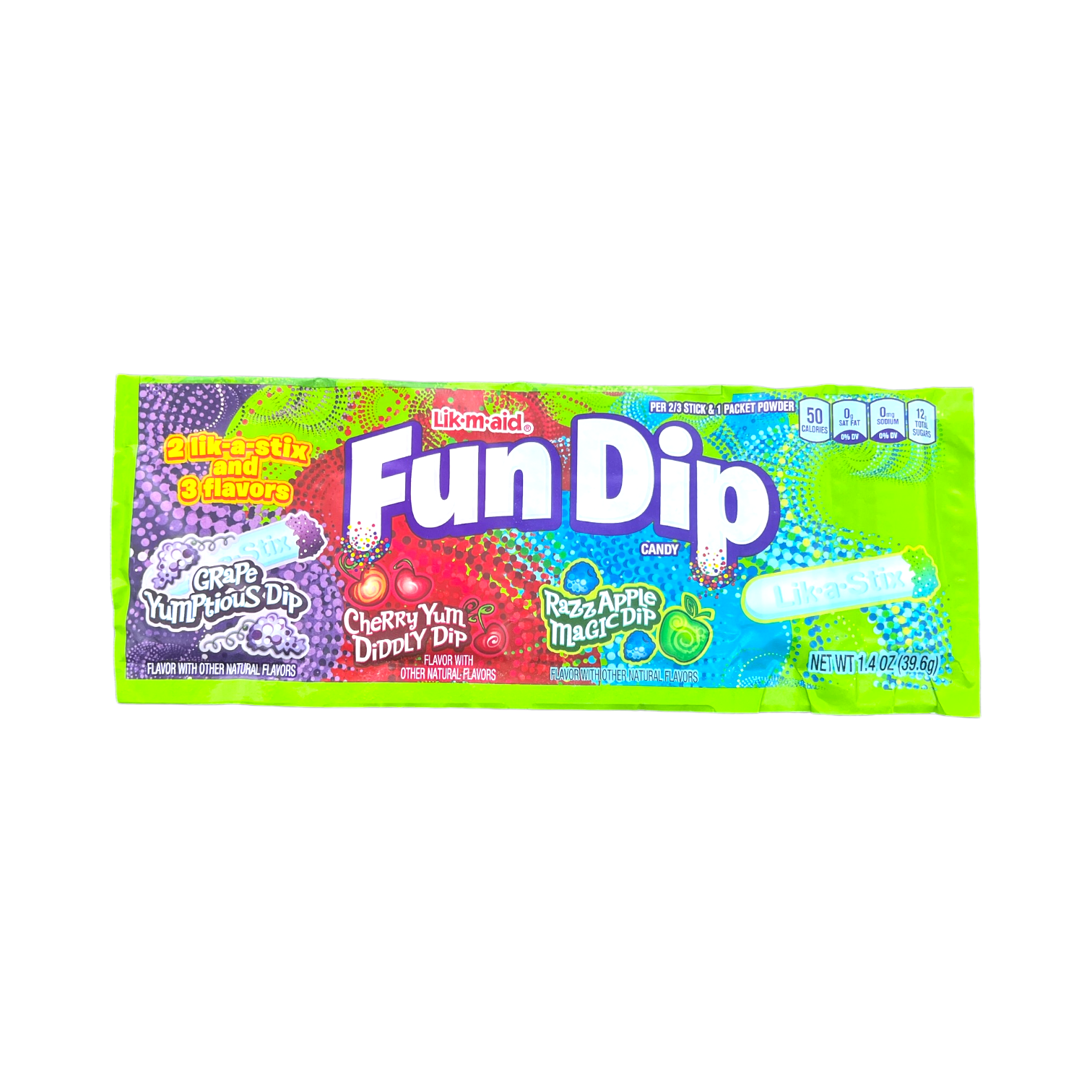 Fun Dip 2 Lik-a-stix & 3 Flavours 1.4oz – YEG EXOTIC