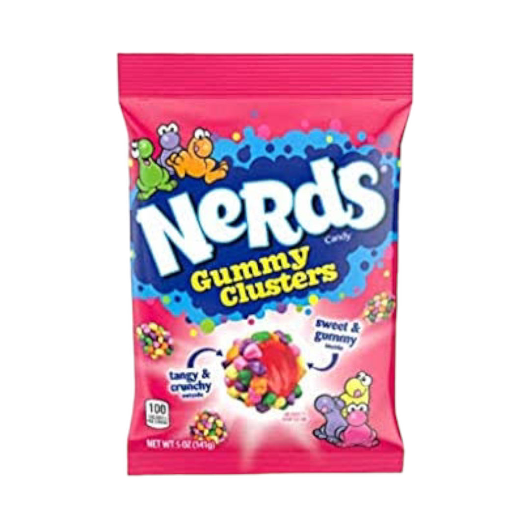 Nerd Gummy Clusters Rainbow Peg Bag 5oz Case of 12