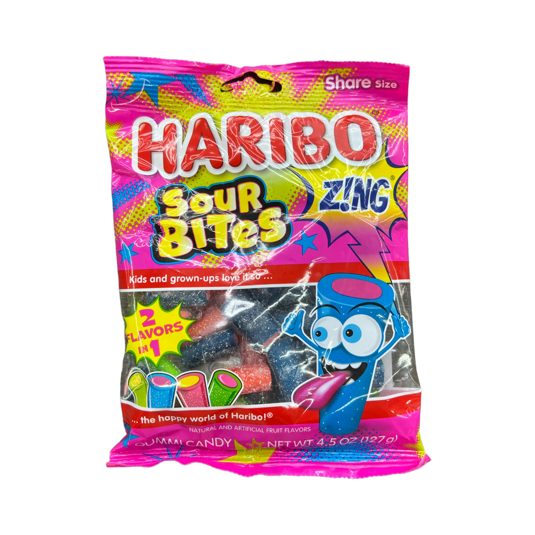 Haribo Zing sour bites 4.50oz