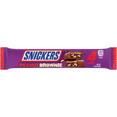 Snickers Peanut Brownie Square