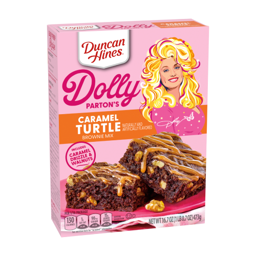 Dolly Parton Caramel Turtle Brownie Mix 498g