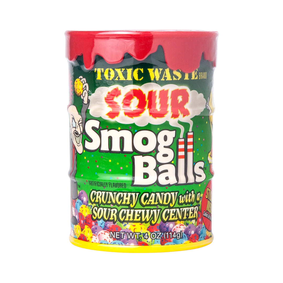 Toxic Waste Sour Smog Balls Bank 114g Case of 12