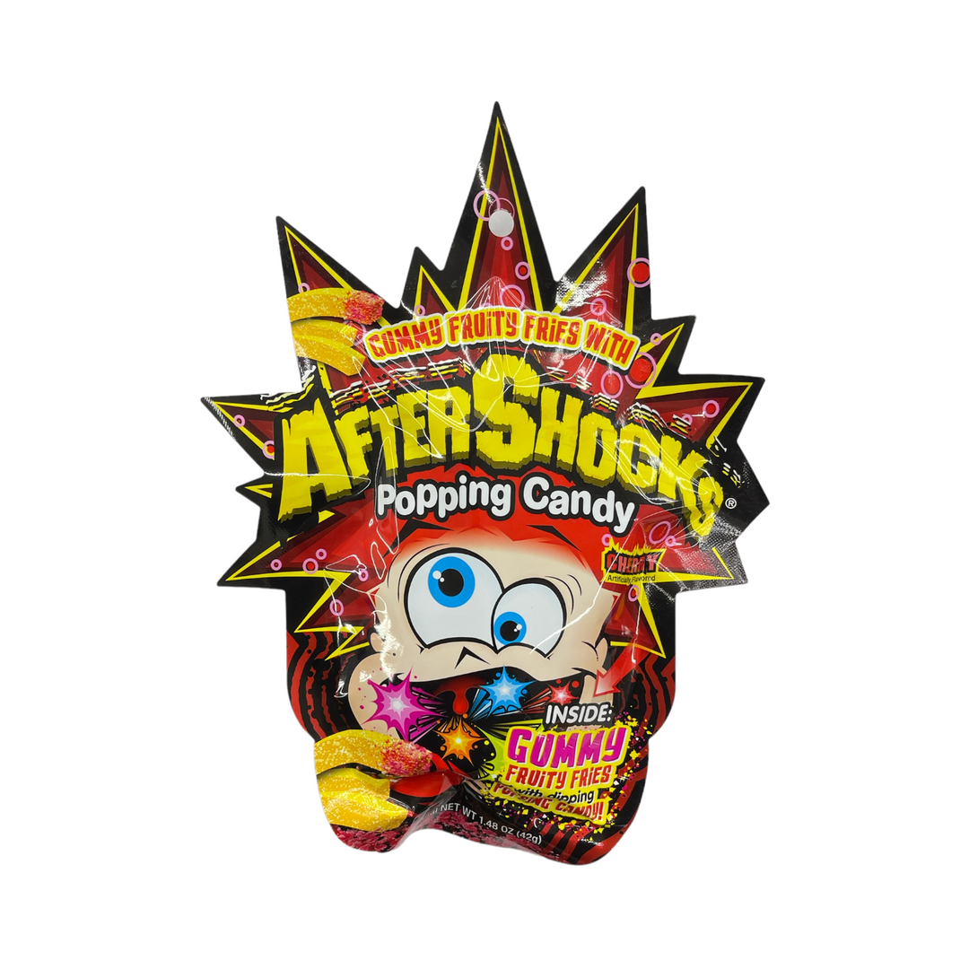 After Shocks Popping Candy - Gummy Fruity Fries Cherry 42g