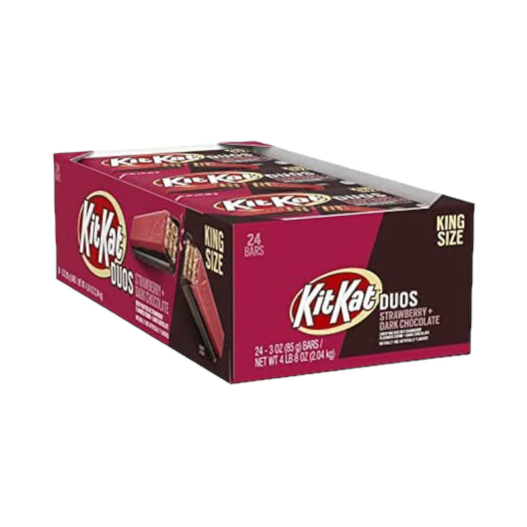 Kit Kat Duos Strawberry and Dark Chocolate Kingsize Case of 24 (USA)