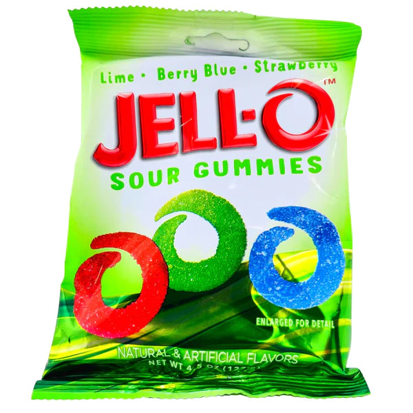 Jello Gummies Sour 4.25oz