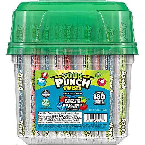 SOUR PUNCH TWISTS ASSORTED SIngles