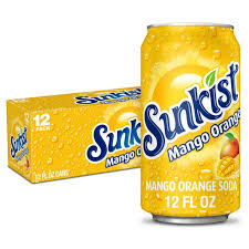Sunkist - Mango Orange Soda 12 pack