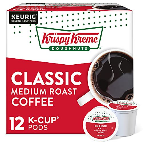 Krispy Kreme Classic, Keurig Single-Serve K-Cup Pods, Medium Roast Coffee, 12 Count