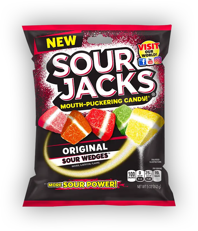 Sour Jacks Sour Wedges 142g