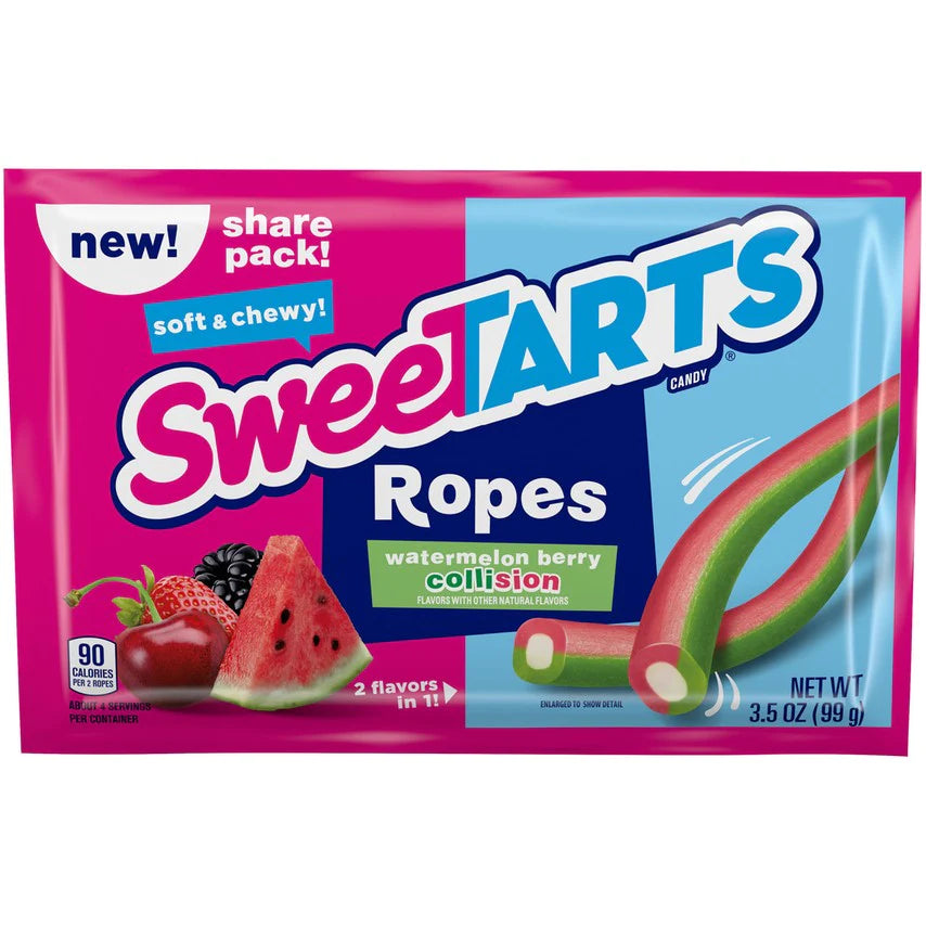 Sweetarts Ropes Watermelon Berry Collision share pack 3.5oz